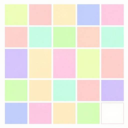 Psychedelic 20-Square Grid Calendar