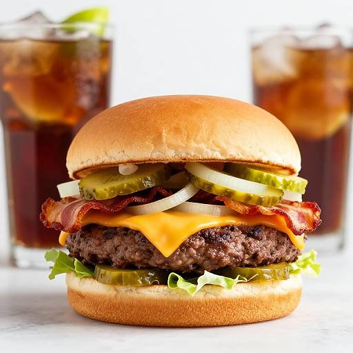 High-Definition Double Patty Burger