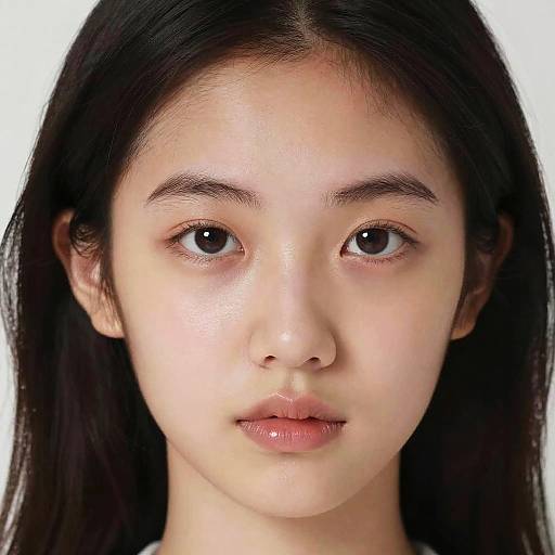 Close-Up of a Beautiful Girl's Face