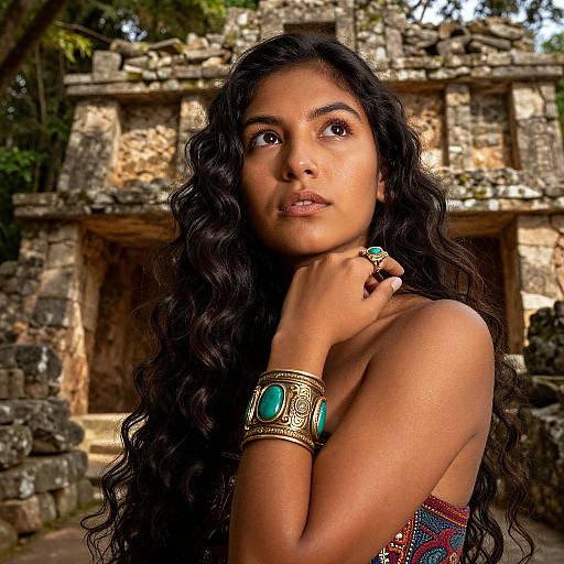 Hyperrealistic Portrait of South American Woman