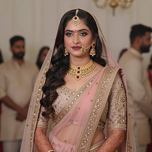Indian Bride in Traditional Wedding Attire
