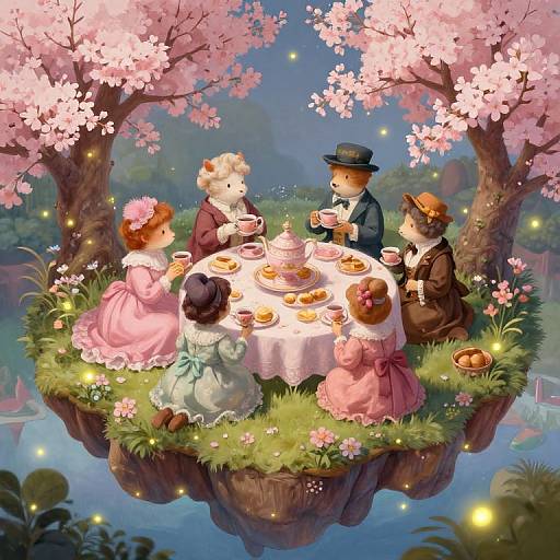 Whimsical Floating Garden Tea Party