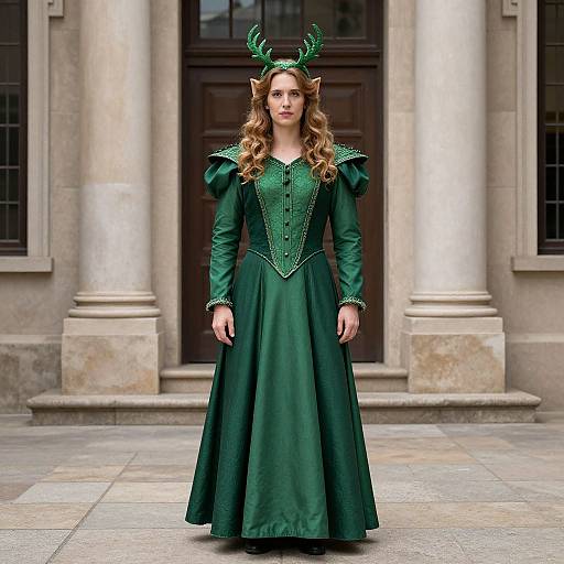 Man in Green Ember Costume