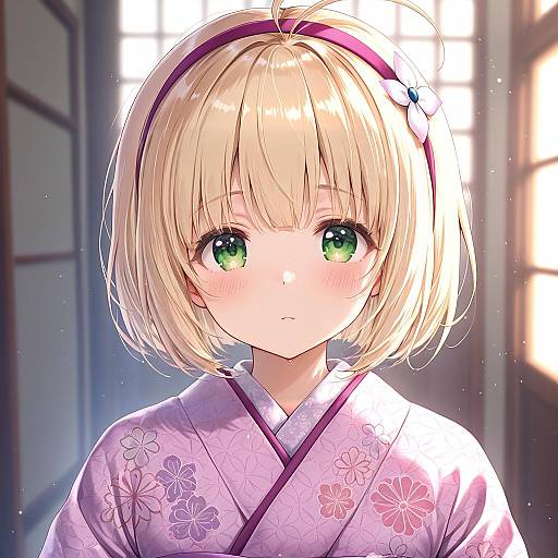 Illustration of Moriyama shiemi, ao no exorcist in the style of Amedamacon