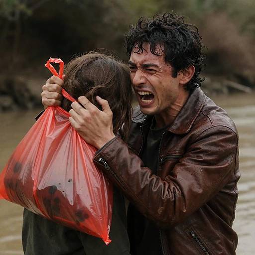 Dramatic Riverbank Distress Capture