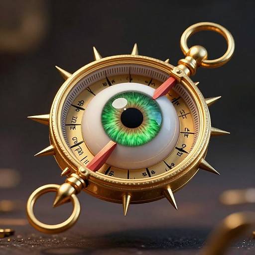 Golden Compass Piercing Vortex Eye