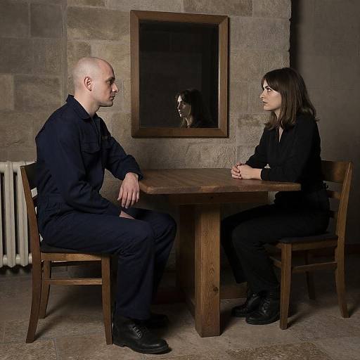 Intimate Moment in a Dim Room