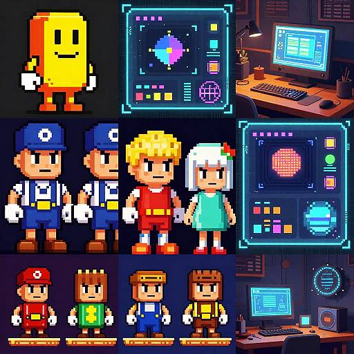 Sprite Upscaler Vintage to Modern Art