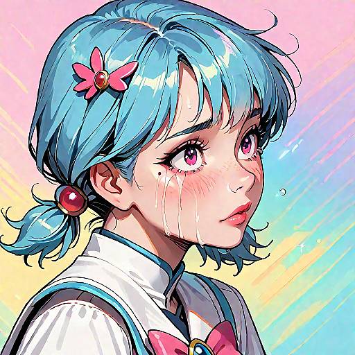 Emotional Magical Girl with Twintails