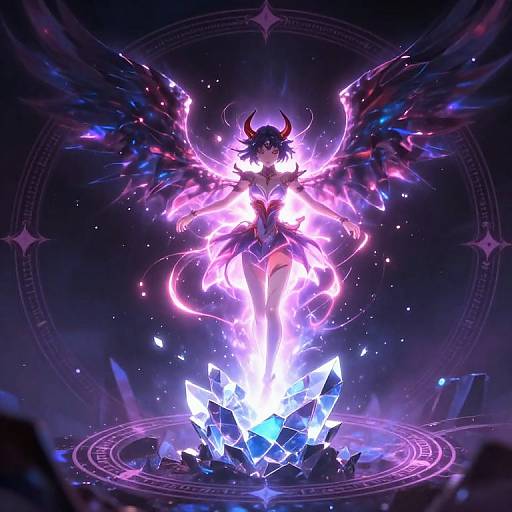 Mystical Anime Demon Core Girl