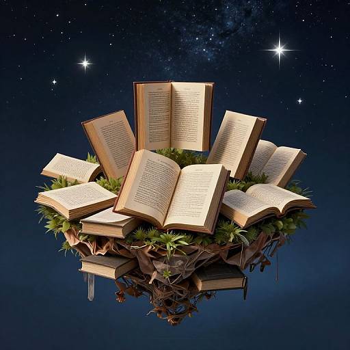 Floating Island of Whispering Books