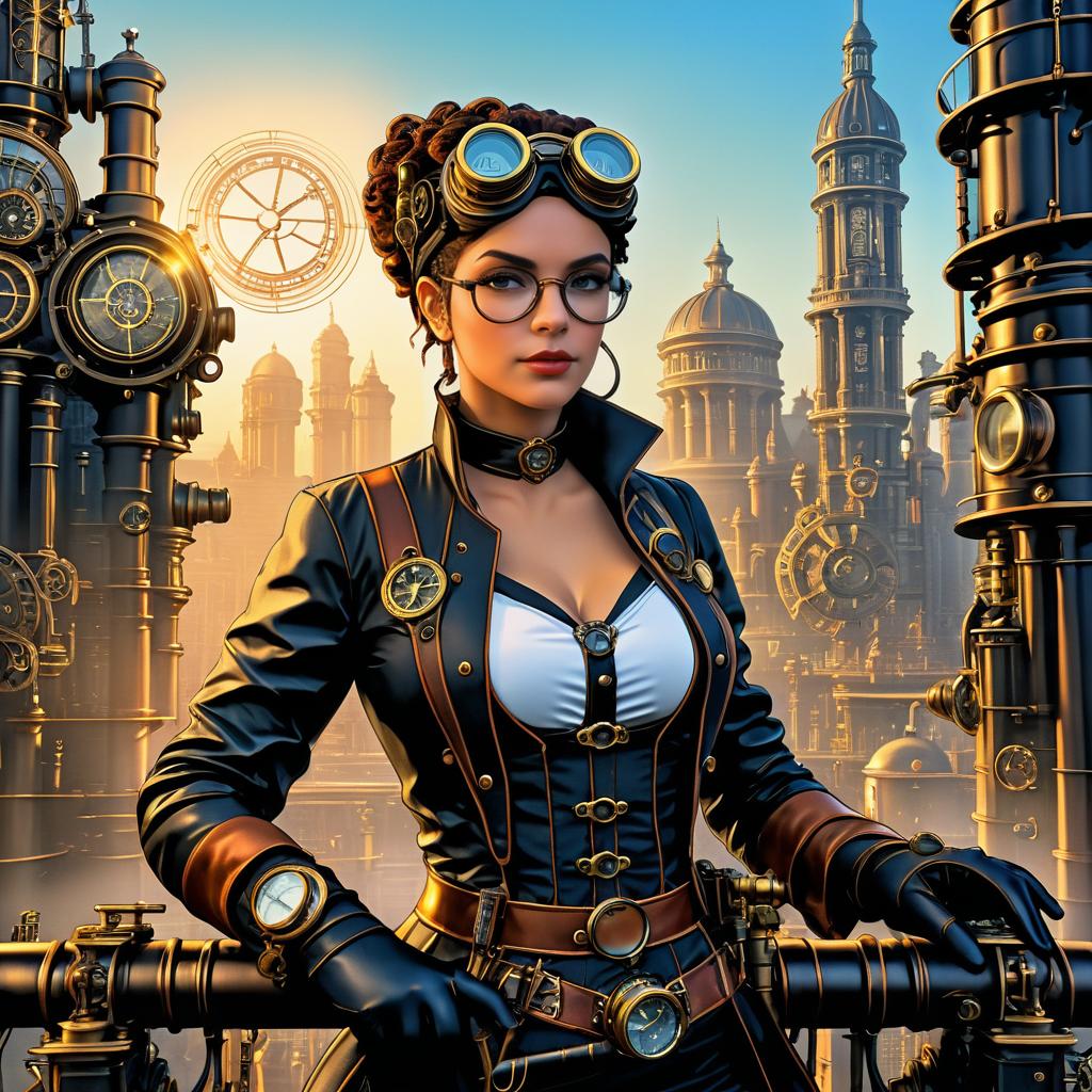 Steampunk Inventor in Industrial Fantasy