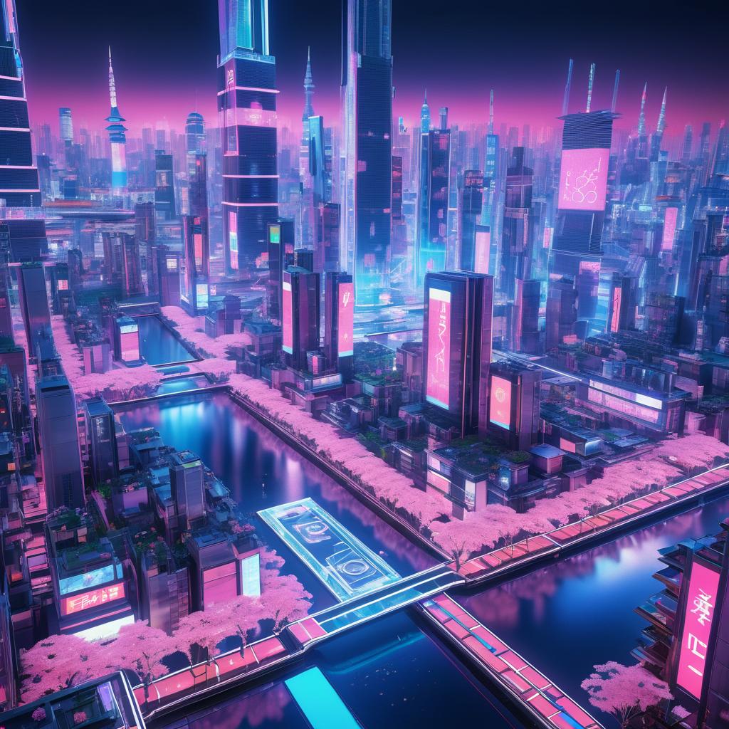 Futuristic Tokyo: Neon Tech Metropolis