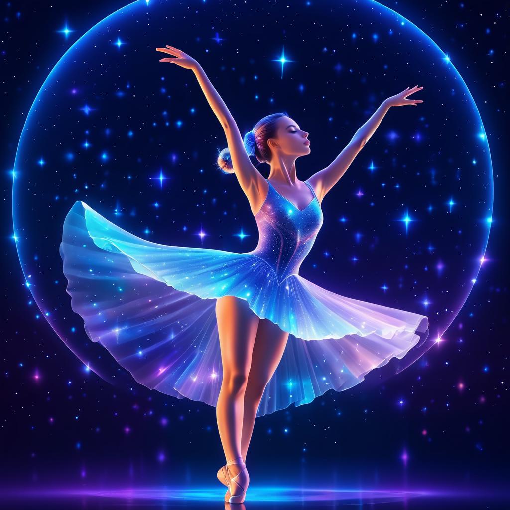 Glass Ballerina in a Cosmic Dance