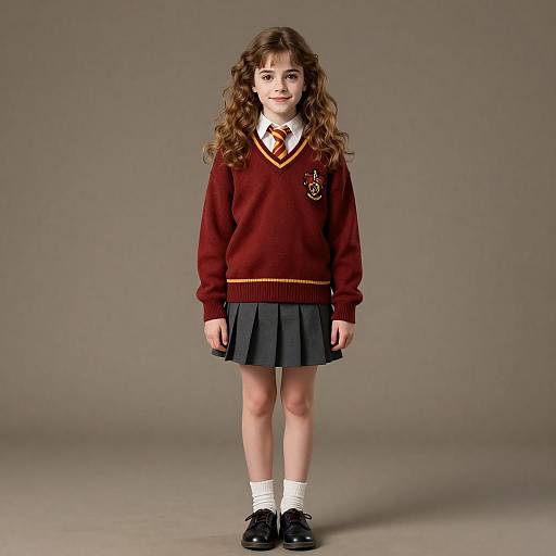 Realistic Hermione in Gryffindor Uniform