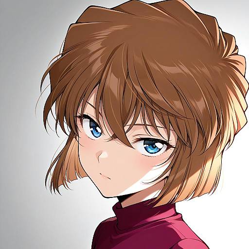 Illustration of Haibara ai, meitantei conan in the style of Senmu (0107)