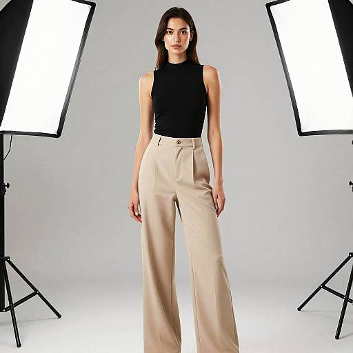 Chic Casual Fashion Editorial Portrait