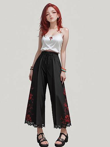 Woman in Bohemian Casual Outfit