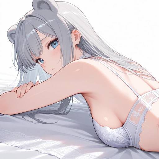 Stunning Woman in Lingerie with Bear Ears Stunning Woman in Lingerie with Bear Ears