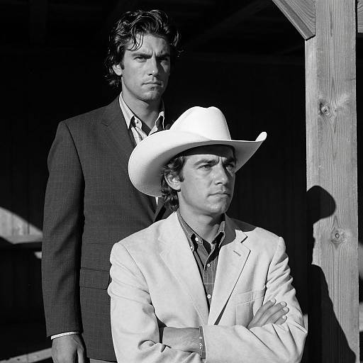 Serious Standoff in Black and White