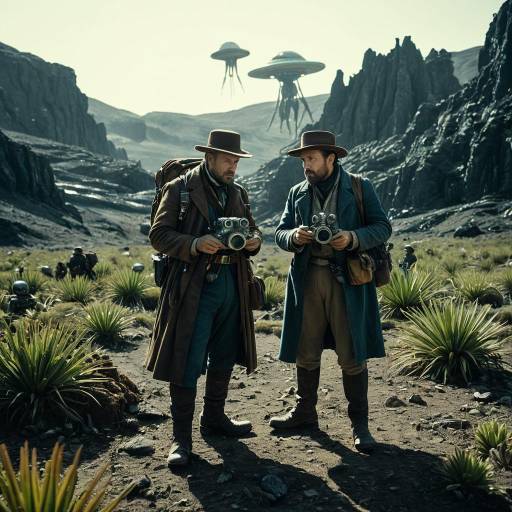 Victorian Explorers Mapping Alien Worlds