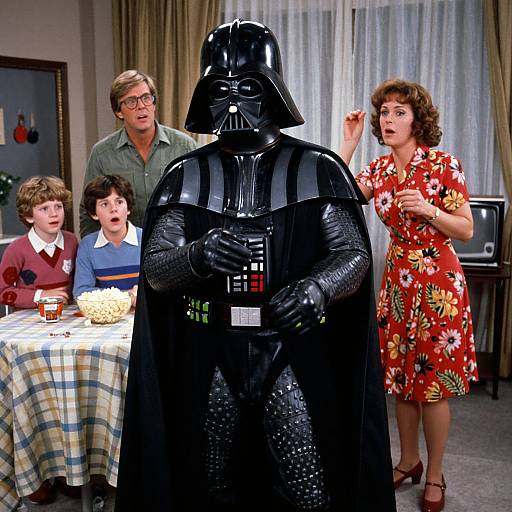 1970s VHS Darth Vader Family Scene