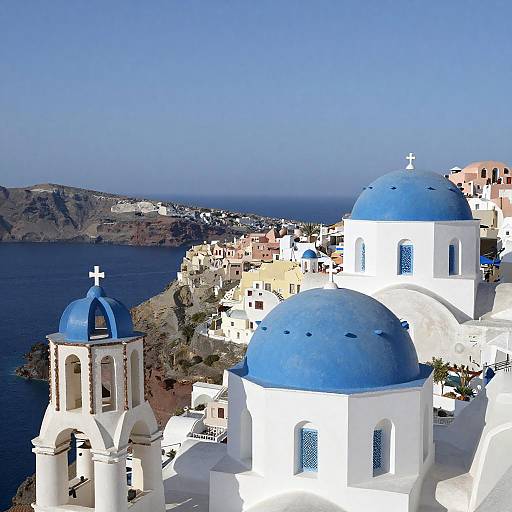 Stunning Aerial View of Greek Island