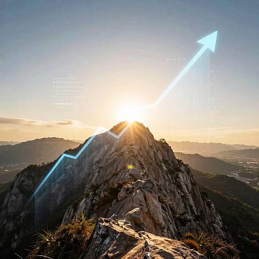 Mountain Peak Success Graph Visualization