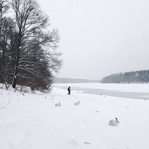 Upcycling in Snowy Winter Landscape