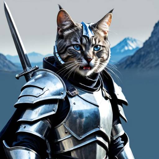 Cat Knight in Shining Armor