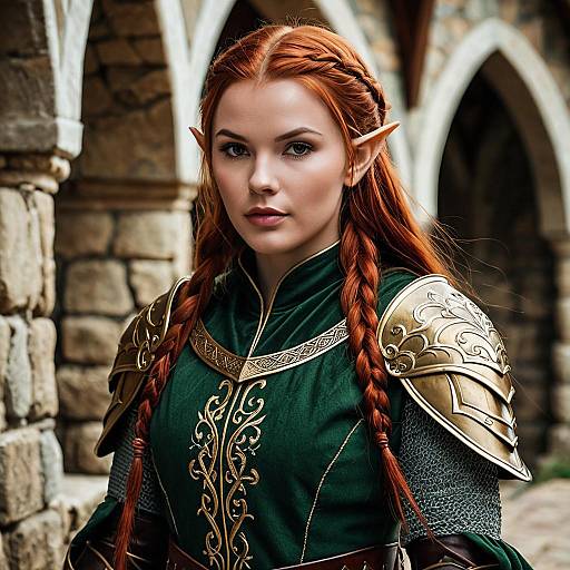 Realistic Medieval Elf Cosplay Art