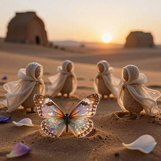 Celestial Desert Ruins and Sand Spirits