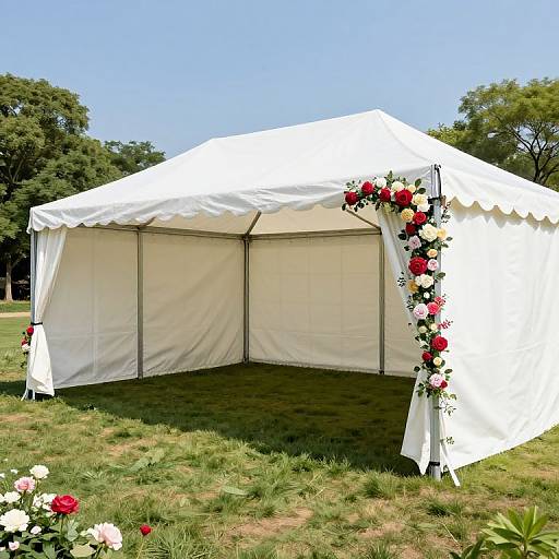 Flower-Inspired Stretch Structure Tent