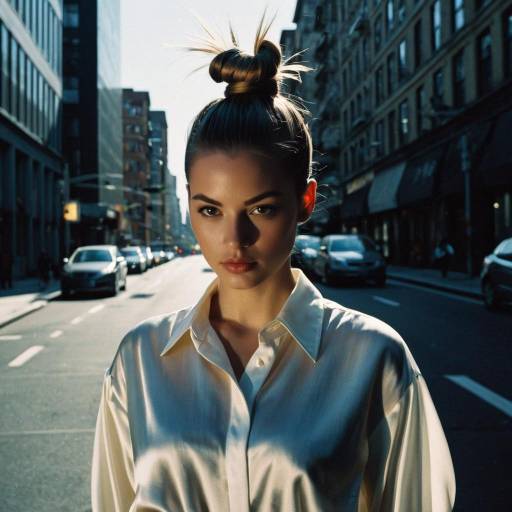 Urban Fashion: Disconnected Top Knot Style
