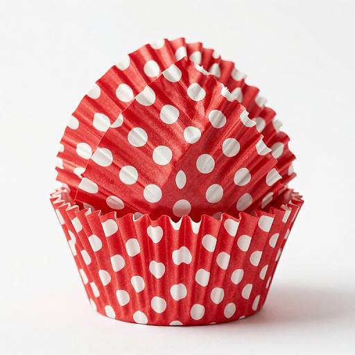Red and White Polka Dot Cupcake Wrappers