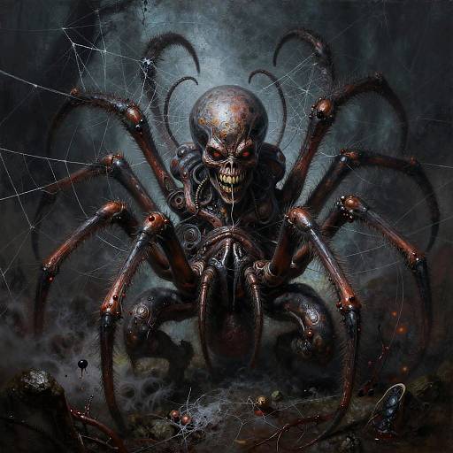 Dark Fantasy Arachnid Overlord Masterpiece
