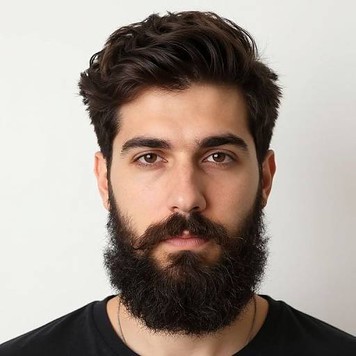 Stylish Beard Without Mustache Portrait