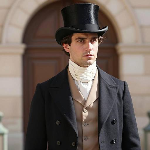 Elegant Edwardian Male Fashion Portrait