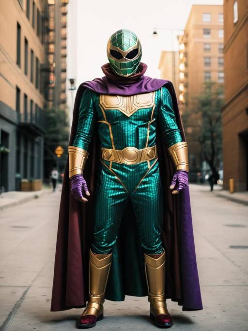 Realistic Mysterio Cosplay Photography
