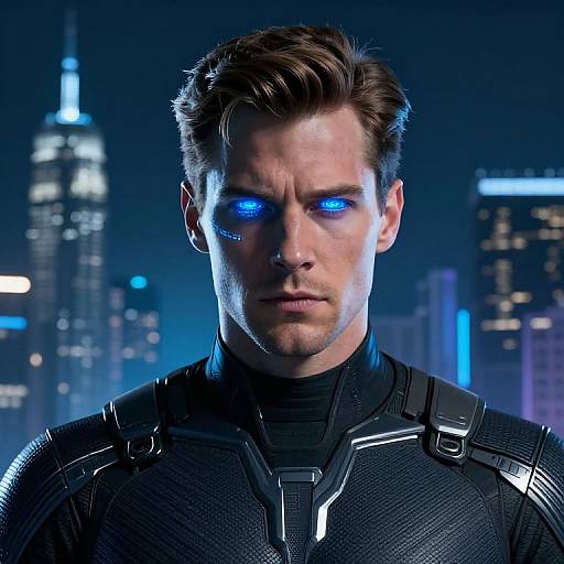 Bruce Wayne Futuristic AI Portrait