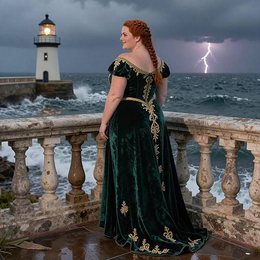 Auburn Beauty in an Ancient Lighthouse