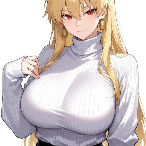 Genderswapped Gilgamesh in Sweater