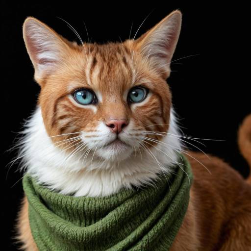 Spirited Tomcat in Whimsical Attire Spirited Tomcat in Whimsical Attire
