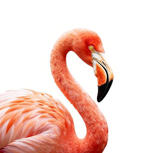 Detailed Vibrant Flamingo Vector Art