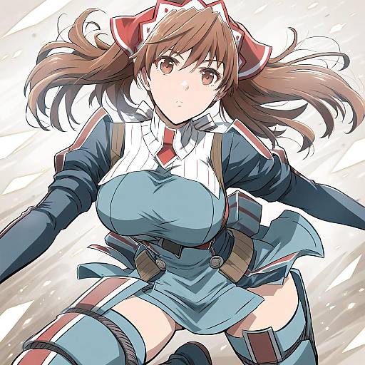 Illustration of Alicia melchiott, senjou no valkyria (series) in the style of Tajima yuuki