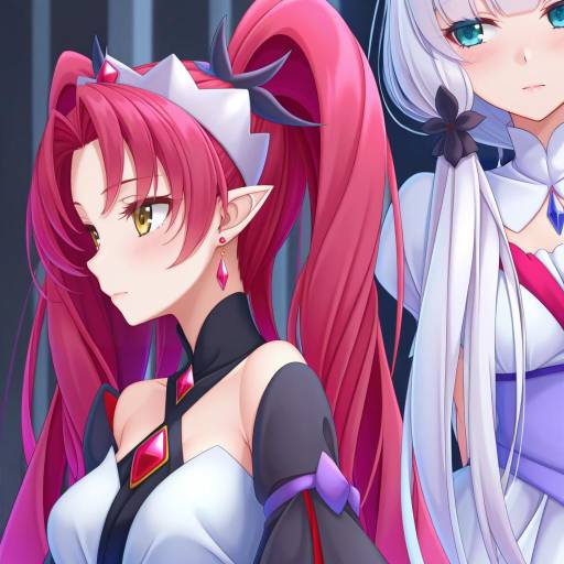 Illustration of Akagi towa, go! princess precure in the style of Yoye (pastel white)