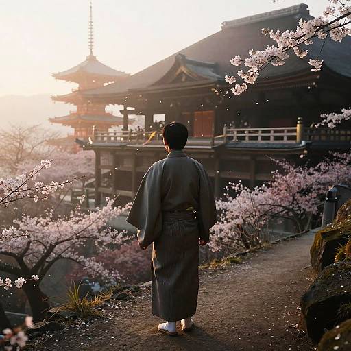 Mystical Dawn on Misty Mountain Trail