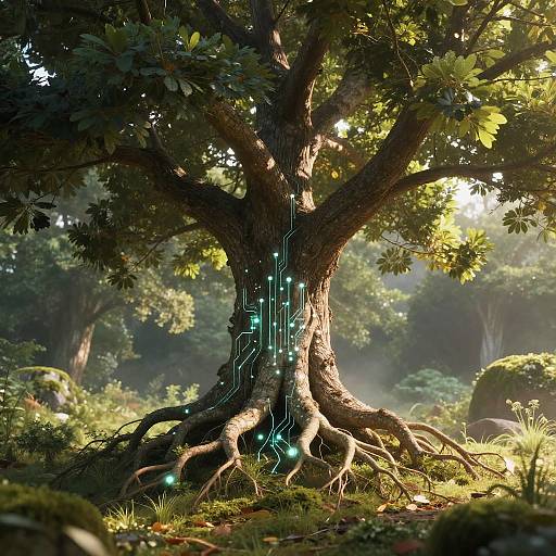 Serene Nature Meets Digital Harmony