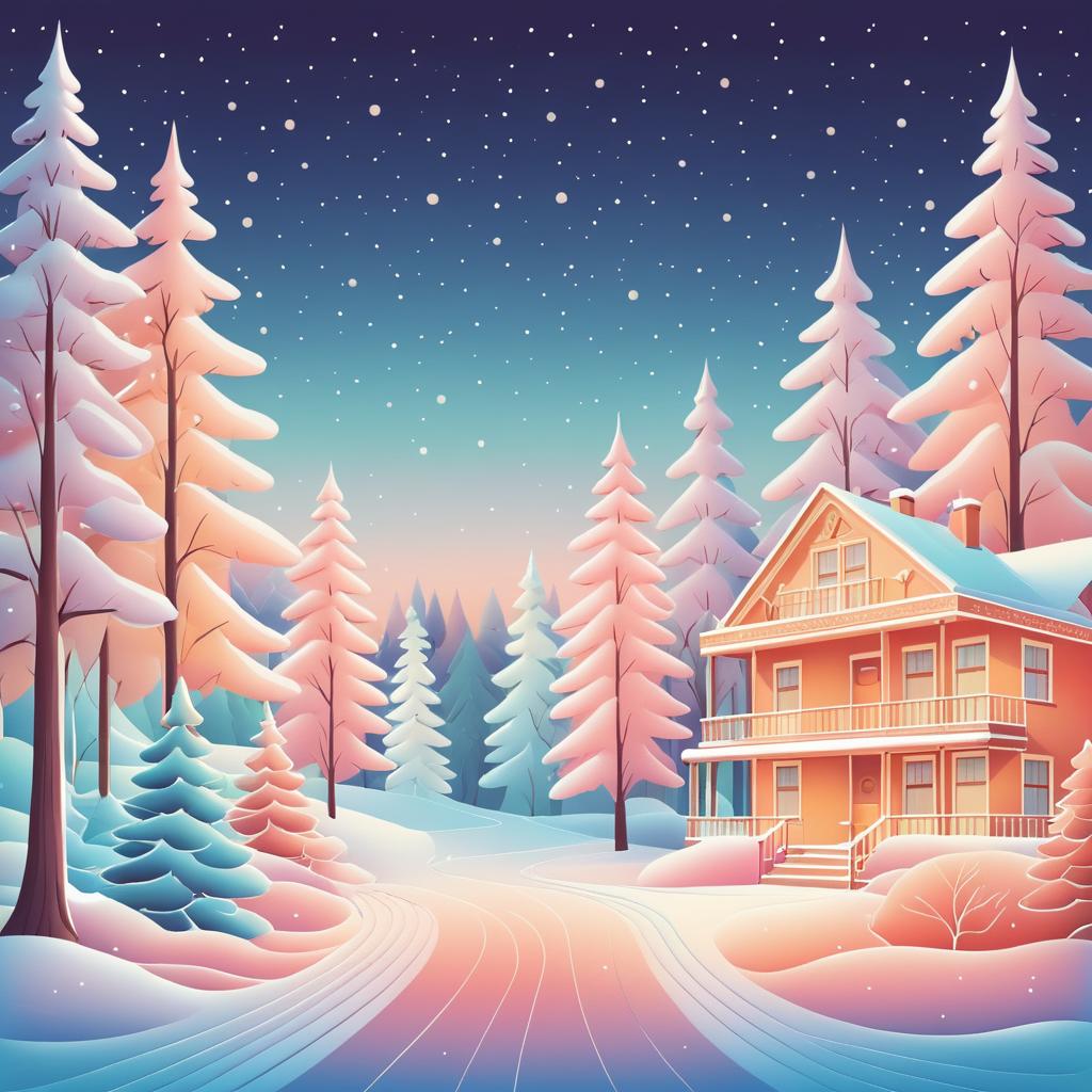 Nostalgic Hand-Drawn Winter Wonderland