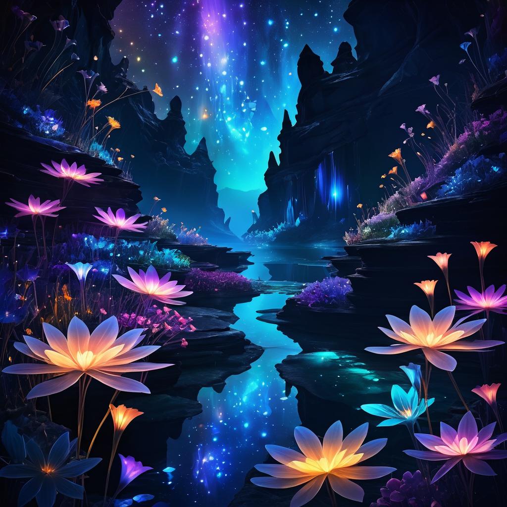 Enchanted Twilight Garden of Luminescence